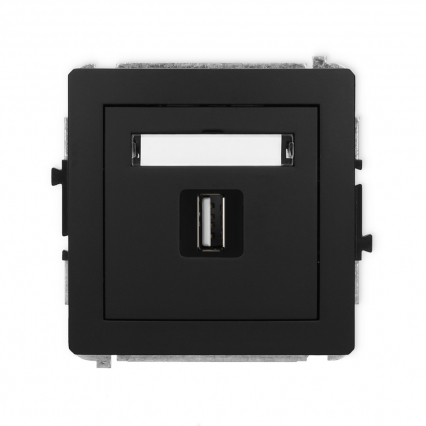 DECO METALIC GNIAZDO USB-1 12DGUSB-1 - KARLIK - 12DGUSB-1
