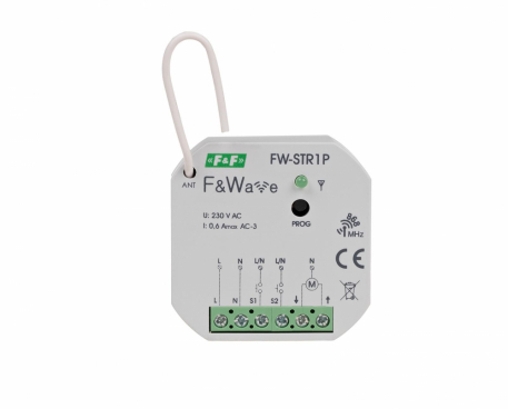 Radiowy sterownik rolet 230V- montaż PDT 85÷265V AC/DC - F&F - FW-STR1P