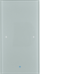 SENSOR DOTYKOWY POJEDYNCZY KOMFORT SZKŁO ALU KNX TS - HAGER - 75141034