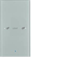 SENSOR DOTYKOWY POJEDYNCZY KONFIGUROWALNY SZKŁO ALU KNX TS - HAGER - 75141134