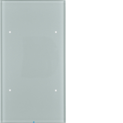 SENSOR SZKLANY DOTYKOWY PODWÓJNY KOMFORT SZKŁO ALU TS - HAGER - 75142034