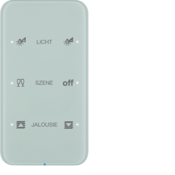 SENSOR DOTYKOWY POTRÓJNY KONFIGUROWALNY BIAŁY SZKŁO R.1  - HAGER - 75143160