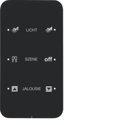 SENSOR DOTYKOWY POTRÓJNY KONFIGUROWALNY CZARNY SZKŁO R.1 - HAGER - 75143165