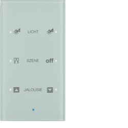 SENSOR SZKLANY DOTYKOWY POTRÓJNY KONFIGUROWALNY SZKŁO BIAŁE TS  - HAGER - 75143930
