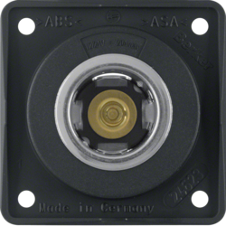 GNIAZDO ZASILANIA 12 V MECHANIZM CZARNY MAT INTEGRO FLOW  - HAGER - 845712503