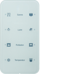 SENSOR DOTYKOWY POCZWÓRNY KONFIGUROWALNY BIAŁY SZKŁO R.1 - HAGER - 75144160