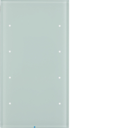 SENSOR DOTYKOWY POCZWÓRNY KOMFORT BIAŁY SZKŁO R.3  - HAGER - 75144850