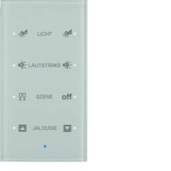 SENSOR SZKLANY DOTYKOWY POCZWÓRNY KONFIGUROWALNY SZKŁO BIAŁE TS - HAGER - 75144930