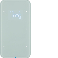SENSOR DOTYKOWY PODWÓJNY Z REGULATOREM TEMPERATURY BIAŁY SZKŁO R.1 - HAGER - 75642060