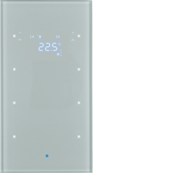 SENSOR POTRÓJNY Z RTR SZKŁO ALU TS SENSOR KNX - HAGER - 75643034