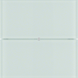 PRZYCISK PODWÓJNY STANDARD SZKŁO BIAŁE B.IQ  - HAGER - 75162090