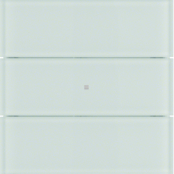 PRZYCISK POTRÓJNY STANDARD SZKŁO BIAŁE B.IQ  - HAGER - 75163090