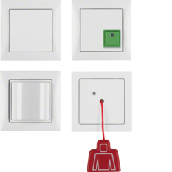 SYSTEM PRZYWOŁAWCZY POŁĄCZENIA ALARMOWEGO Z RAMKĄ S.1 BIAŁY MATOWY. - HAGER - 52009909