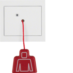 SYSTEM PRZYWOŁAWCZY ŁĄCZNIK POCIĄGANY Z RAMKĄ Z RAMKĄ BIAŁY POŁYSK K.1  - HAGER - 52027009