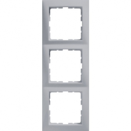 RAMKA POTRÓJNA ALUMINIUM MAT LAKIEROWANY B.KWADRAT - HAGER - 5310138994