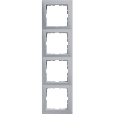 RAMKA POCZWÓRNA ALUMINIUM MAT LAKIEROWANY B.KWADRAT - HAGER - 5310148994