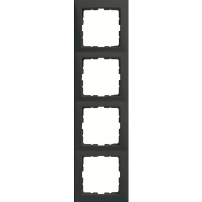 RAMKA POCZWÓRNA ANTRACYT MAT B.KWADRAT - HAGER - 5310148996