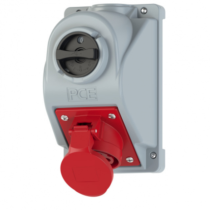 ZESTAW INSTALACYJNY Z GNIAZDEM COMBO-POL 16A 3P+Z+N 400V WYŁĄCZNIK 0-1 IP44 COMBO-POL - PCE - 96061540W