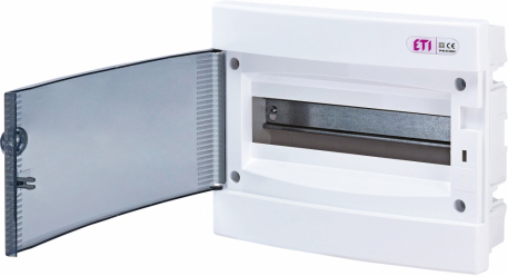 ROZDZIELNIA TWORZYWO PODTYNKOWA IP40 1X12 MOD DRZWI TRANSPARENTNE ECM12PT - ETI - 001101011