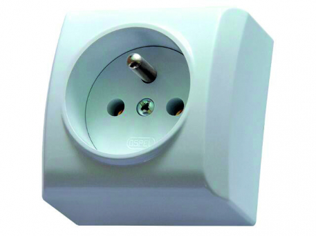 GNIAZDKO 230V Z ZESTAWEM MONTAŻOWYM EGN-1BZ/00 - ETI - 001101358