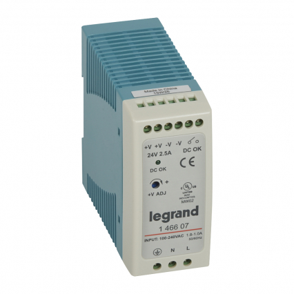 ZASILACZ JEDNOFAZOWY STABILIZOWANY P 100-240V 24VDC 60W. - LEGRAND - 146607