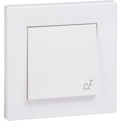 PRZYCISK DZWONEK KOMPLETNY IP44 BIAŁY ASFORA - SCHNEIDER ELECTRIC - EPH0800221