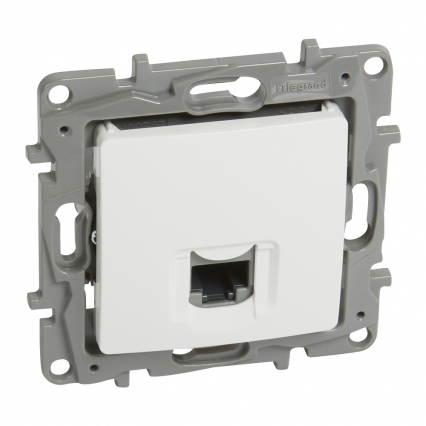 GNIAZDO KOMPUTEROWE POJEDYNCZE RJ45 KAT.5 UTP BIAŁY NILOE2 - LEGRAND - 764571