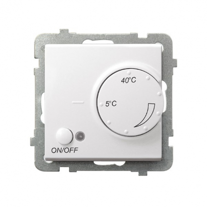 REGULATOR TEMPERATURY Z CZUJNIKIEM NAPOWIETRZNYM BIAŁY SONATA. - OSPEL - RTP-1RN/m/00