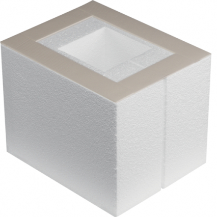 SYSTEM SZALUNKOWY ELEMENT VE09 200X253MM WYS. 200MM STYROPIAN TEHALIT.UK. - HAGER - SEVE09200