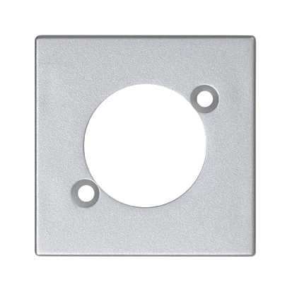 Płytka K45 do gniazd XLR (NEUTRIK); aluminium - KONTAKT SIMON - K122/8