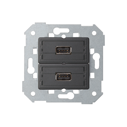 Gniazdo 2xUSB (2.0) typ A, żeńskie - KONTAKT SIMON - 7501090-039