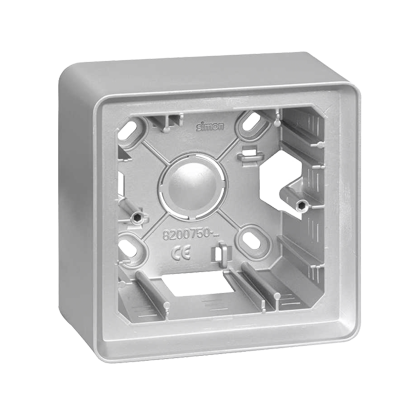 Puszka natynkowa 1-krotna; aluminium - KONTAKT SIMON - 8200750-093