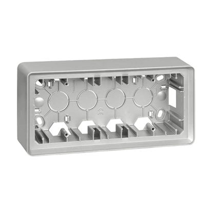 Puszka natynkowa 3-krotna; aluminium - KONTAKT SIMON - 8200770-093