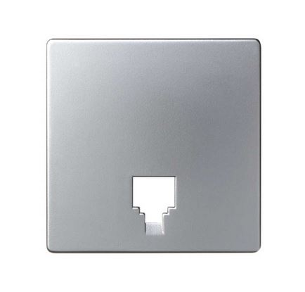 Pokrywa do gniazda telefonicznego; aluminium - KONTAKT SIMON - 82062-63