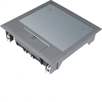 POKRYWA UCHYLNA VQ06 200X200MM WYKŁADZINA 5MM STAL SZARY PA TEHALIT.VE-EE - HAGER - VQ06057011