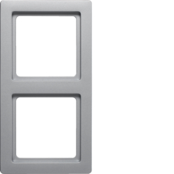 RAMKA PODWÓJNA ALUMINIUM AKSAMIT LAKIEROWANY Q.1 - HAGER - 10126084