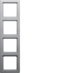 RAMKA POCZWÓRNA ALUMINIUM AKSAMIT LAKIEROWANY Q.1 - HAGER - 10146084