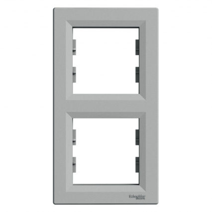 RAMKA PODWÓJNA PIONOWA ALUMINIUM ASFORA - SCHNEIDER ELECTRIC - EPH5810261