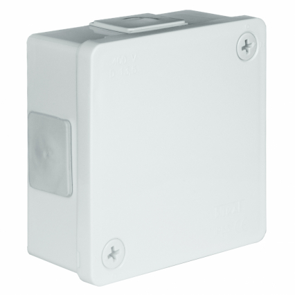 PUSZKA N/T 86X86X40MM IP55 DEKIEL NA 2 WKRĘTY BIAŁA VP 021-01. - ELEKTROPLAST OPATÓWEK - 61.119