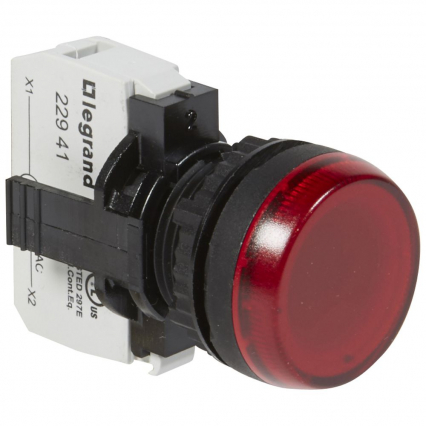 LAMPKA KPL. CZERWONA LED 230VAC. - LEGRAND - 023791