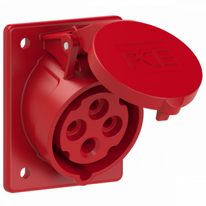 GNIAZDO TABLICOWE SKOŚNE TWIST  16A 400V 3P+Z 70x85mm  - PCE - 414-6