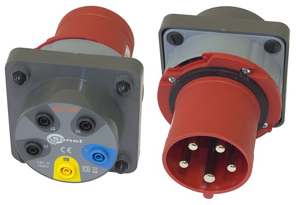 ADAPTER GNIAZD TRÓJFAZOWYCH 5P SONEL AGT-63P - SONEL - WAADAAGT63P