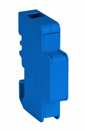 BLOK ROZDZIELCZY MODUŁOWY 125A 1 BIEGUN TH35 NIEBIESKI LBR60A - SIMET - 84326003
