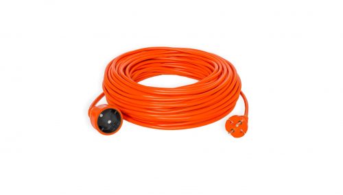 PRZEDŁUŻACZ OGRODOWY 10MB JEDNOGNIAZDOWY 2P OMY 2X1,0 POMARAŃCZOWY 16A 4000W KEL - PLASTROL - PO-ST/10M/2X1/OMY POMARAŃCZOWY