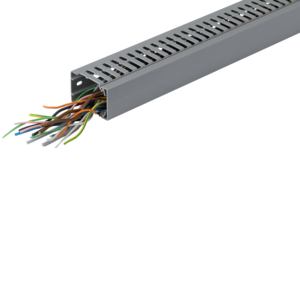 KANAŁ GRZEBIENIOWY 60x40 szary wys=60mm szer=40mm pcv (szt=2mb /opak=40m)  - HAGER - BA7A60040