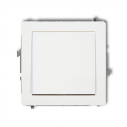 DECO Mechanizm łącznika jednobiegunowego biały mat - KARLIK - 25DWP-1