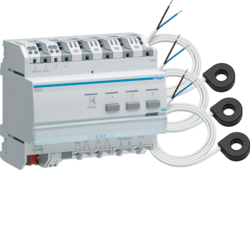 WSKAŹNIK ZUŻYCIA ENERGII Z 3 PRZEKŁADNIKAMI KNX SYSTEM  - HAGER - TE332