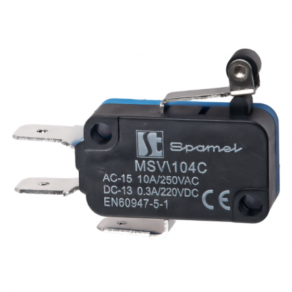 ŁĄCZNIK MINIATUROWY DŹWIGNIA Z ROLKĄ KRÓTKA - SPAMEL - MSV\104C