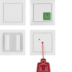 SYSTEM PRZYWOŁAWCZY ZESTAW Z ZASILACZEM, BIAŁY AKSAMIT Q.3 - HAGER - 52006099