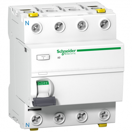 WYŁĄCZNIK RÓŻNICOWOPRĄDOWY 40A 4-BIEGUNOWY 500MA TYP A IID-40-4-500-A - SCHNEIDER ELECTRIC - A9Z26440